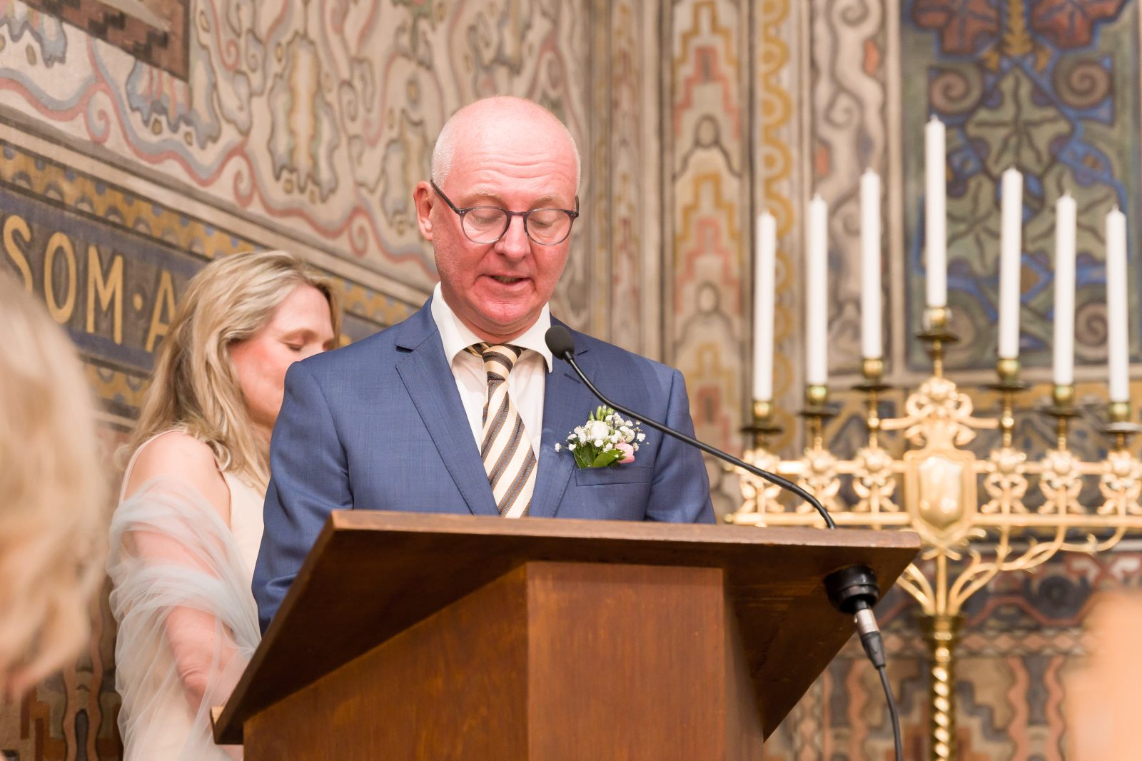 Discurso durante la ceremonia de Louise y Jostein.